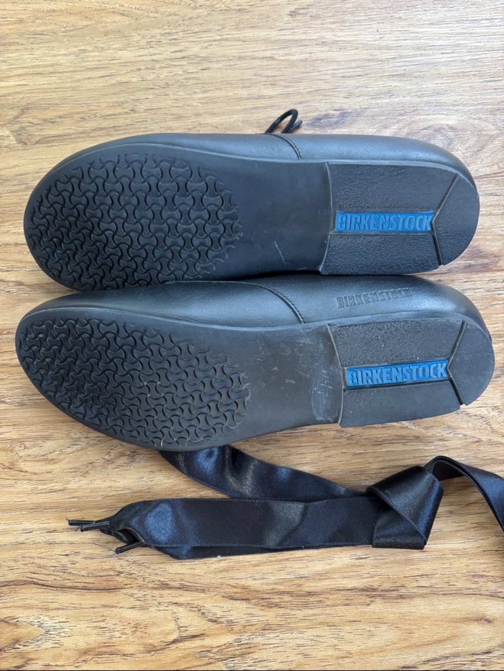 Birkenstock Saunders Derby Shoes Black Leather Lace Up women’s 38 - Picture 3 of 3